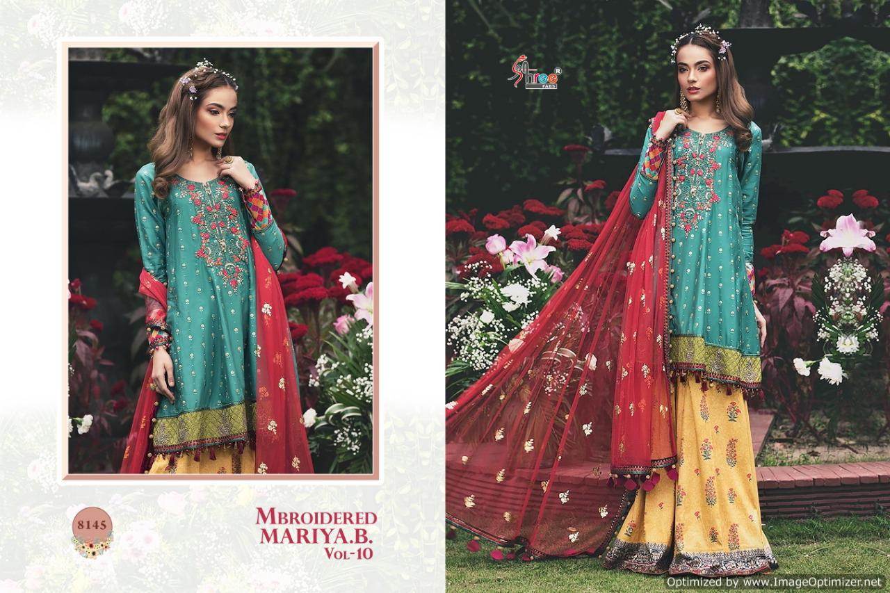 Shree Mbroidered Mariya B Vol 10 Pakistani Salwar Suits