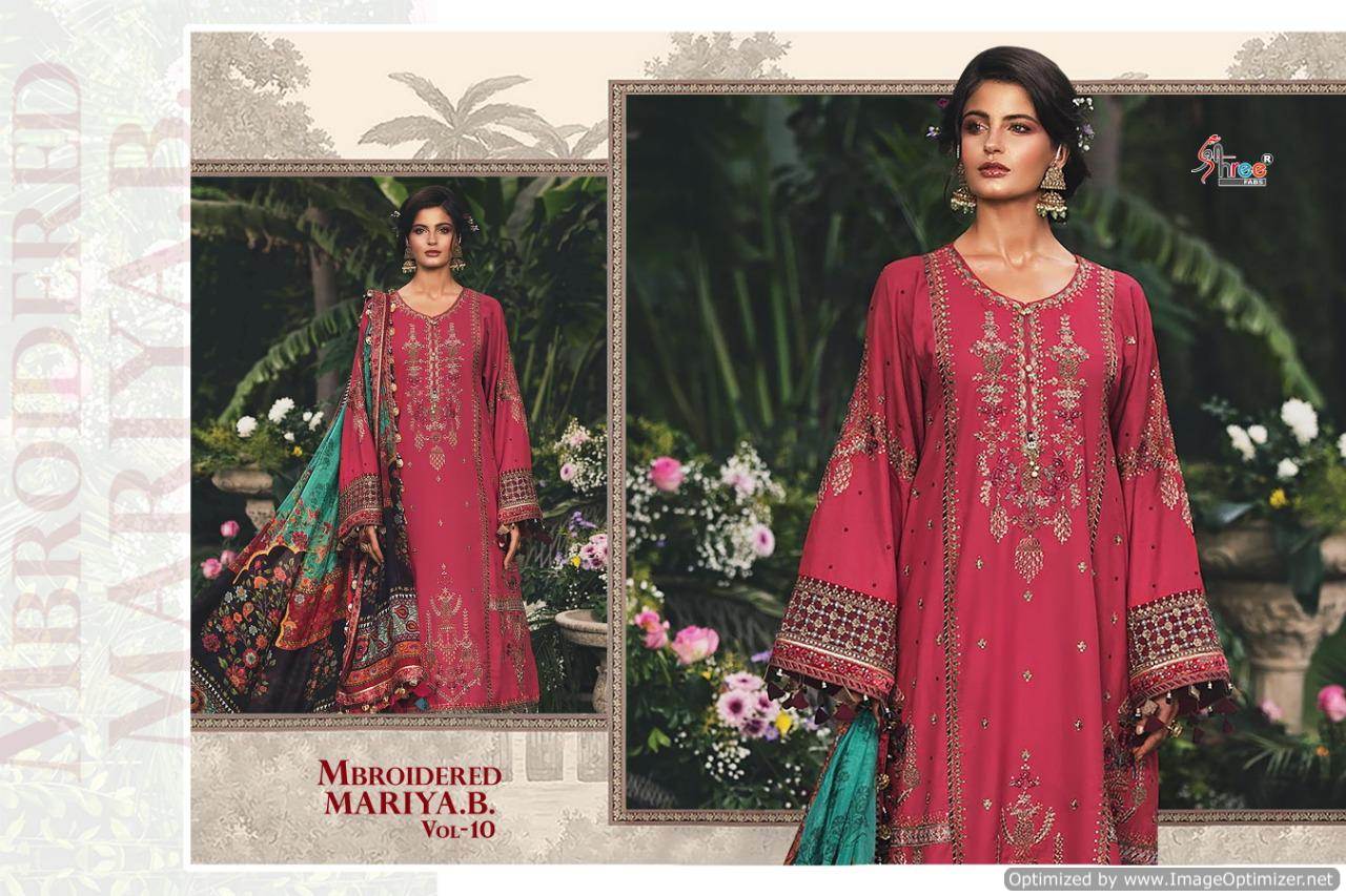 Shree Mbroidered Mariya B Vol 10 Pakistani Salwar Suits