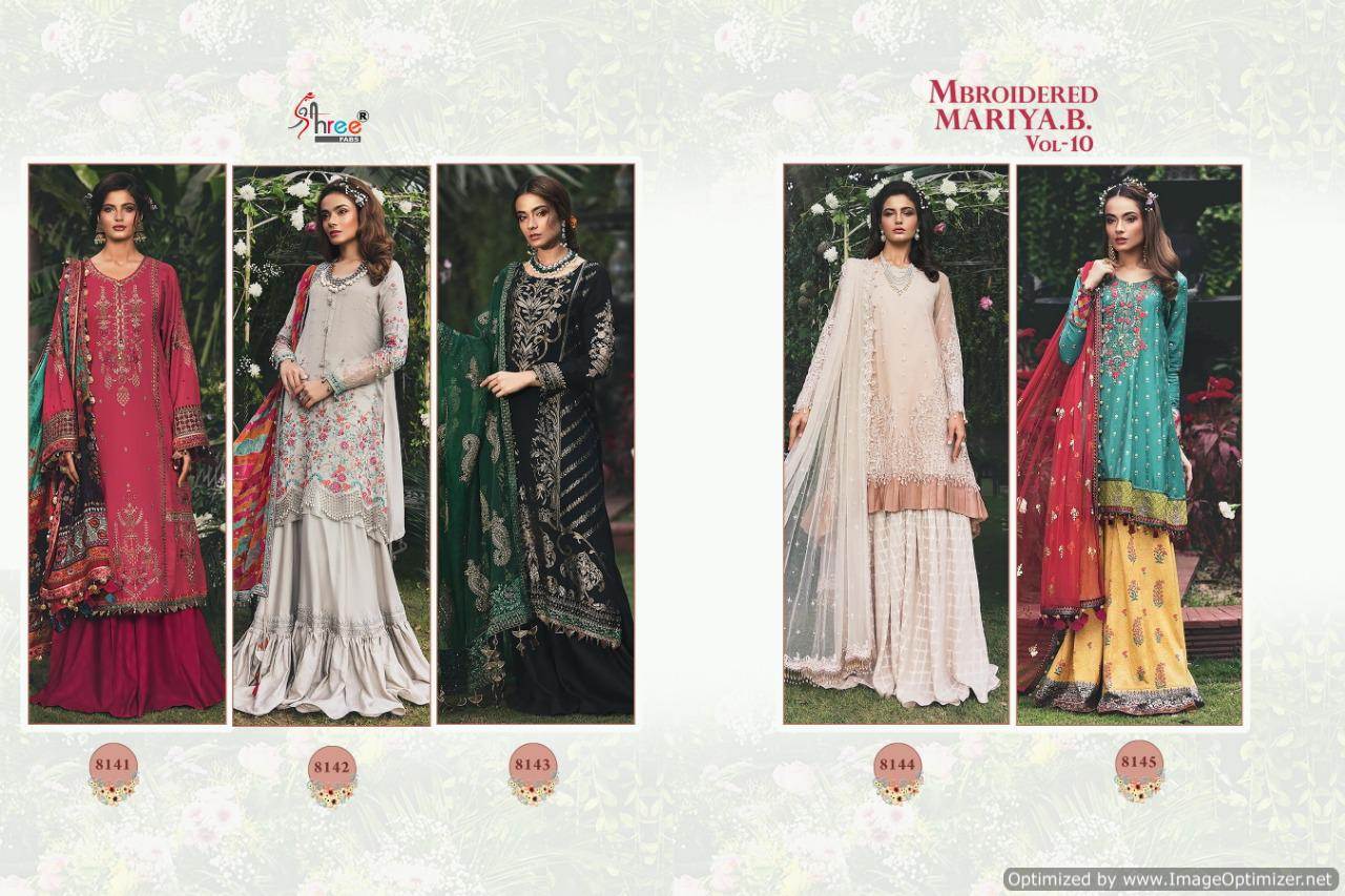 Shree Mbroidered Mariya B Vol 10 Pakistani Salwar Suits