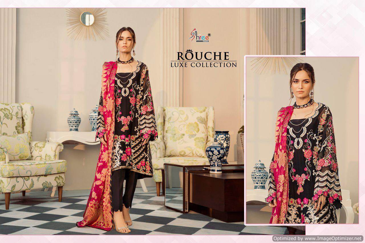 Shree Present Rouche Luxe Collection Faux Pakistani Suits