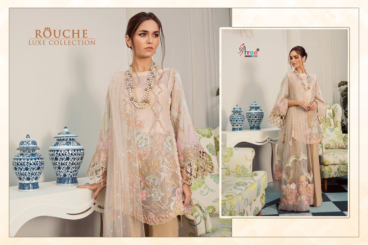 Shree Present Rouche Luxe Collection Faux Pakistani Suits