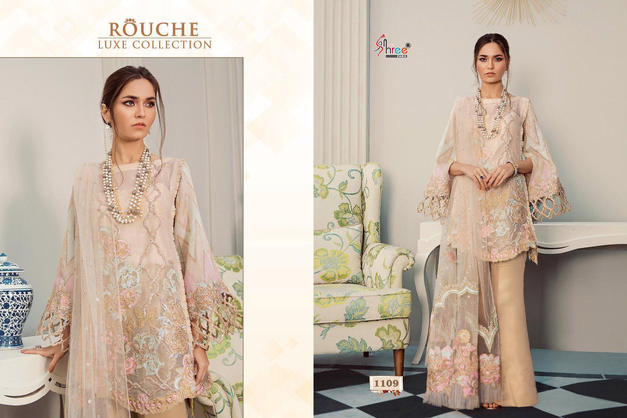 Shree Present Rouche Luxe Collection Faux Pakistani Suits