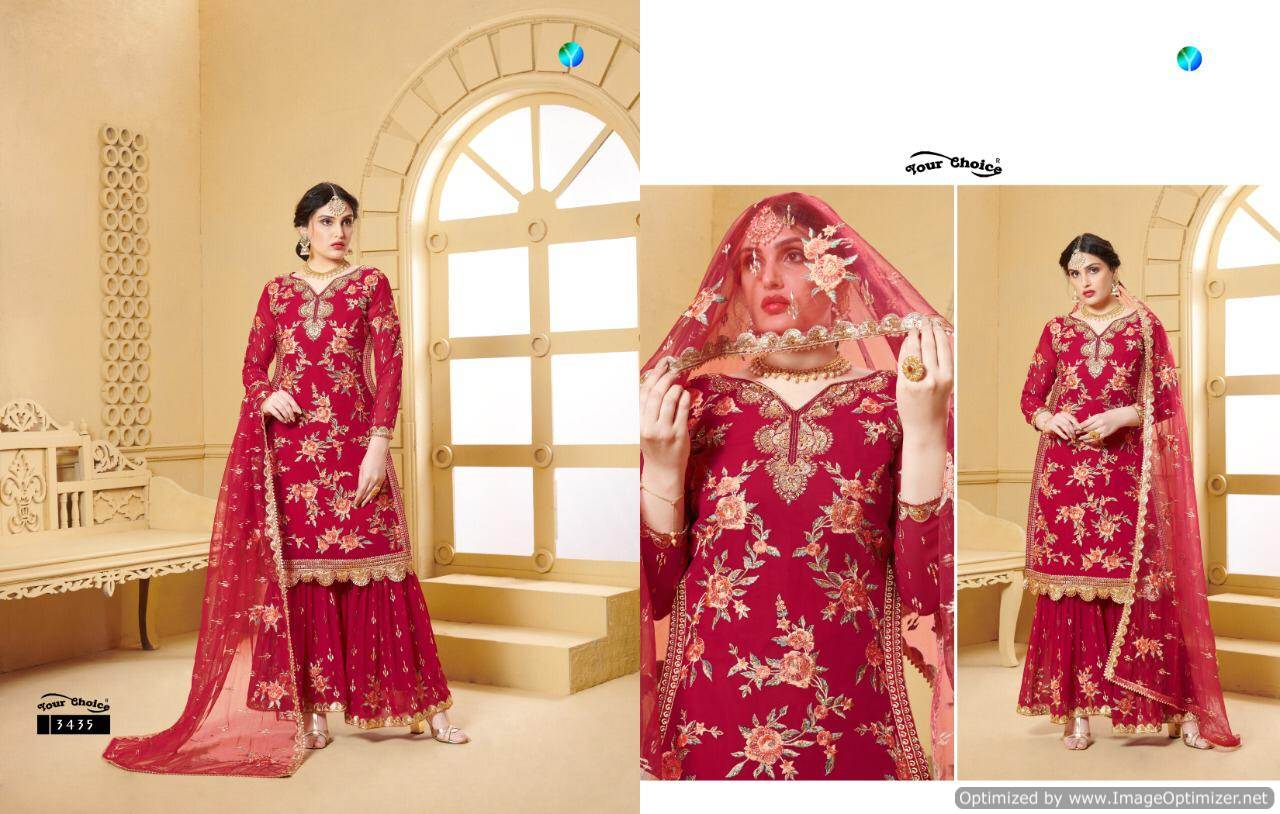 Y.c Present Sarara Vol 13 Designer Salwar Suits