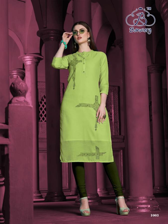 Banwery Present Fashion Grass Kurtis Catalogue