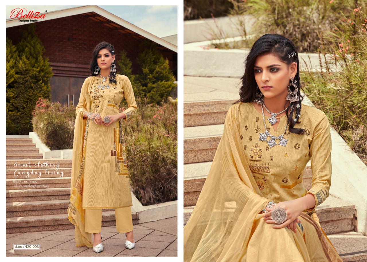 Belliza Present Mahira Dress Material Catalogue