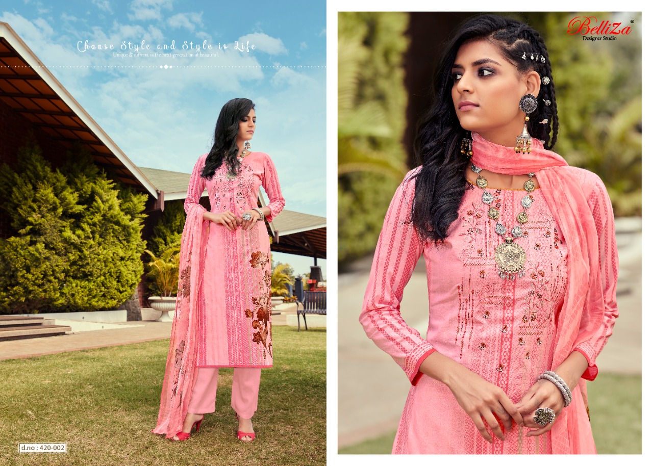 Belliza Present Mahira Dress Material Catalogue