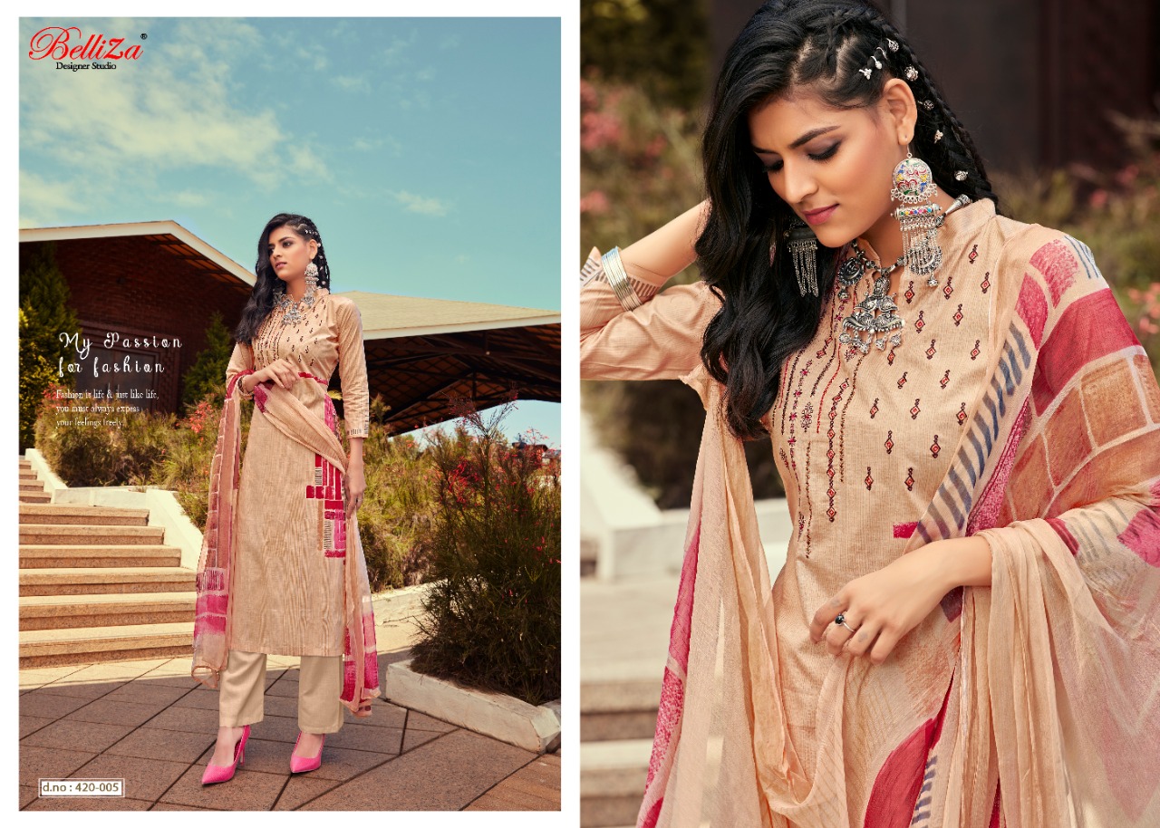 Belliza Present Mahira Dress Material Catalogue