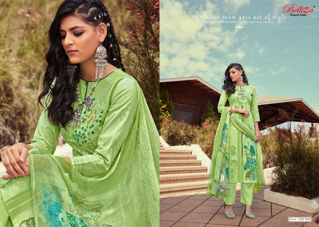 Belliza Present Mahira Dress Material Catalogue