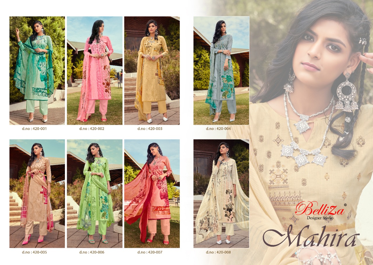 Belliza Present Mahira Dress Material Catalogue