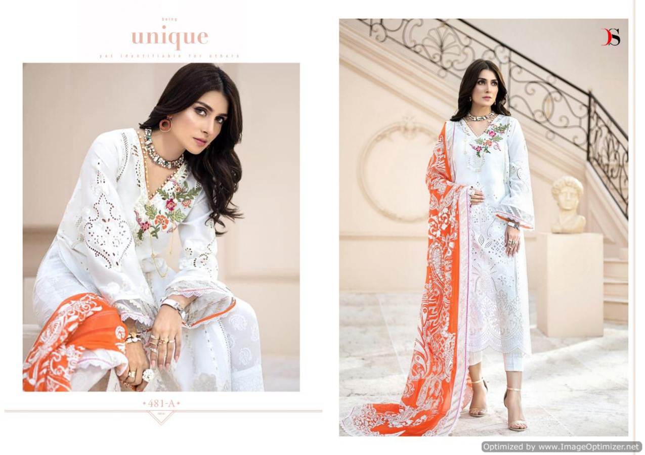 Deepsy Present Maria B Gold Pakistani Salwar Suits