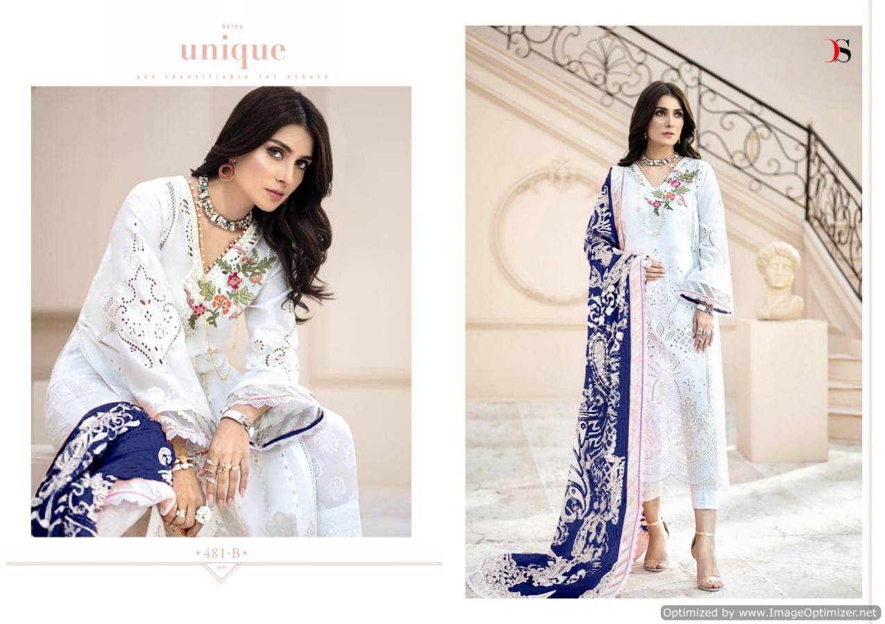 Deepsy Present Maria B Gold Pakistani Salwar Suits