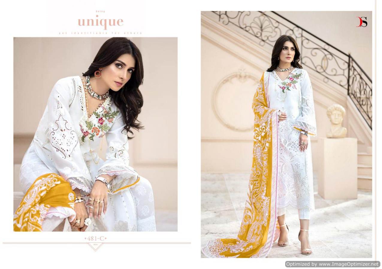 Deepsy Present Maria B Gold Pakistani Salwar Suits