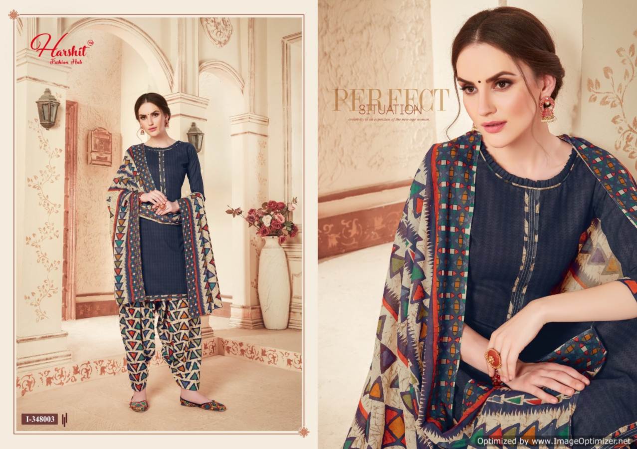 Harshit Present Patiyala Queen Dress Material Collection