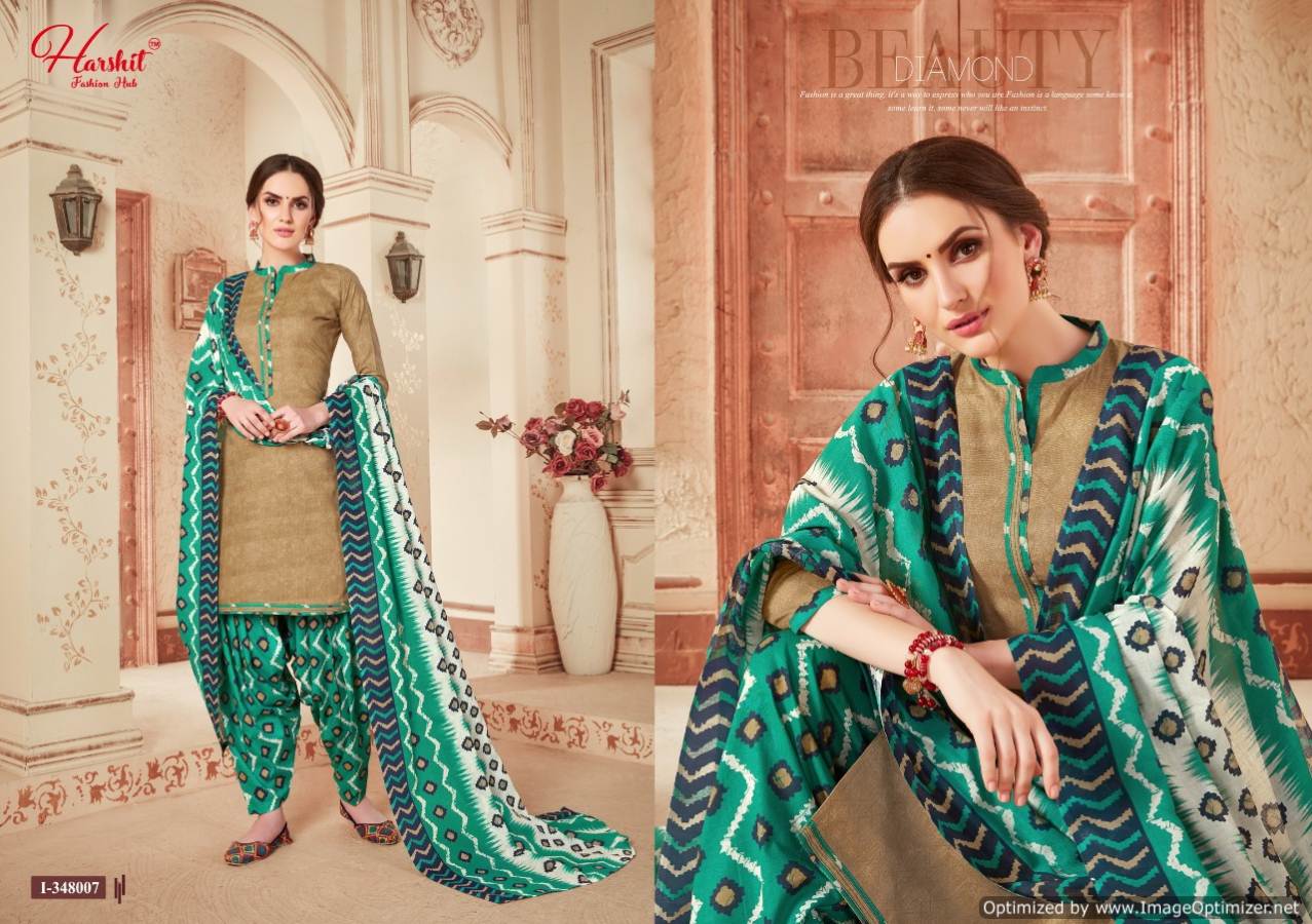 Harshit Present Patiyala Queen Dress Material Collection