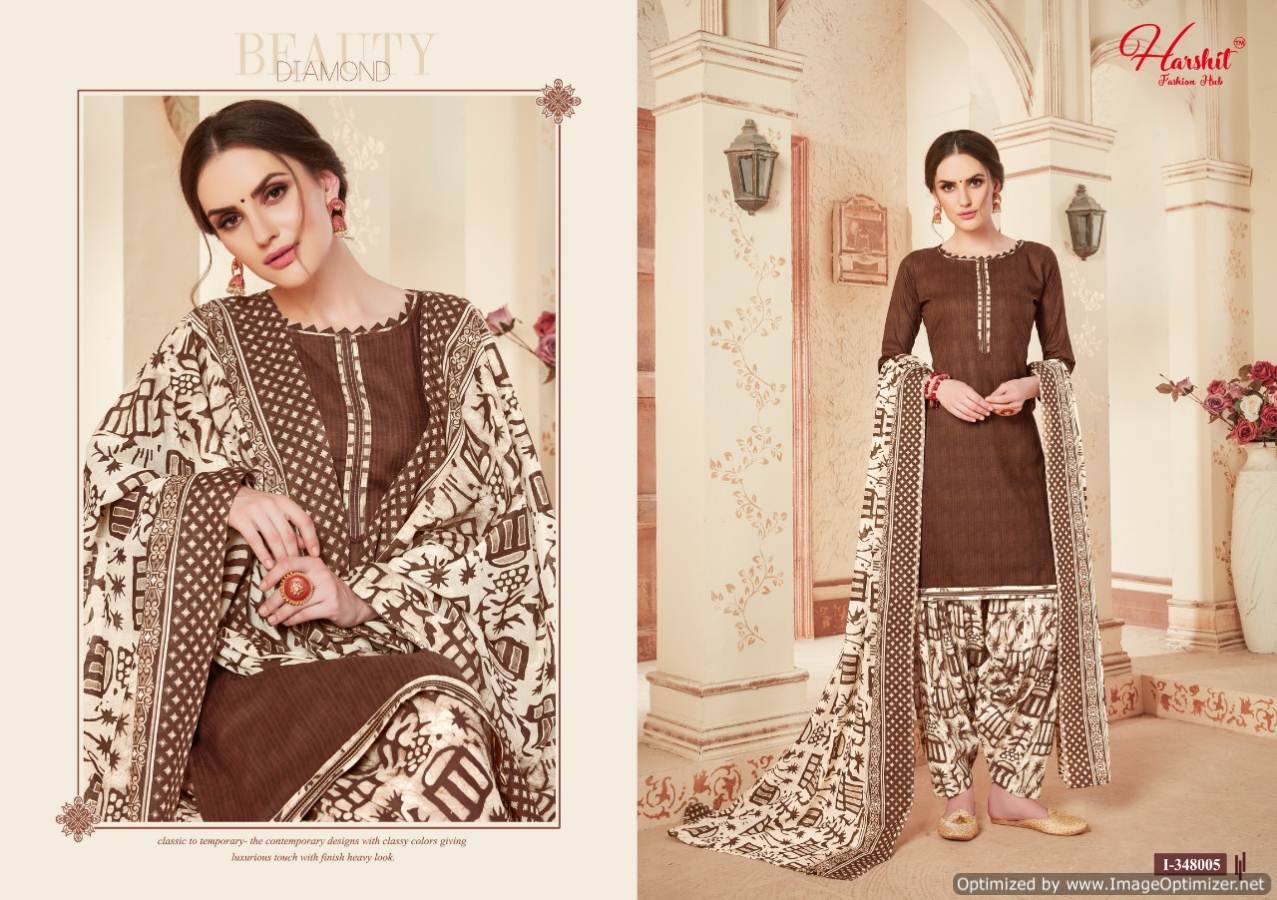 Harshit Present Patiyala Queen Dress Material Collection