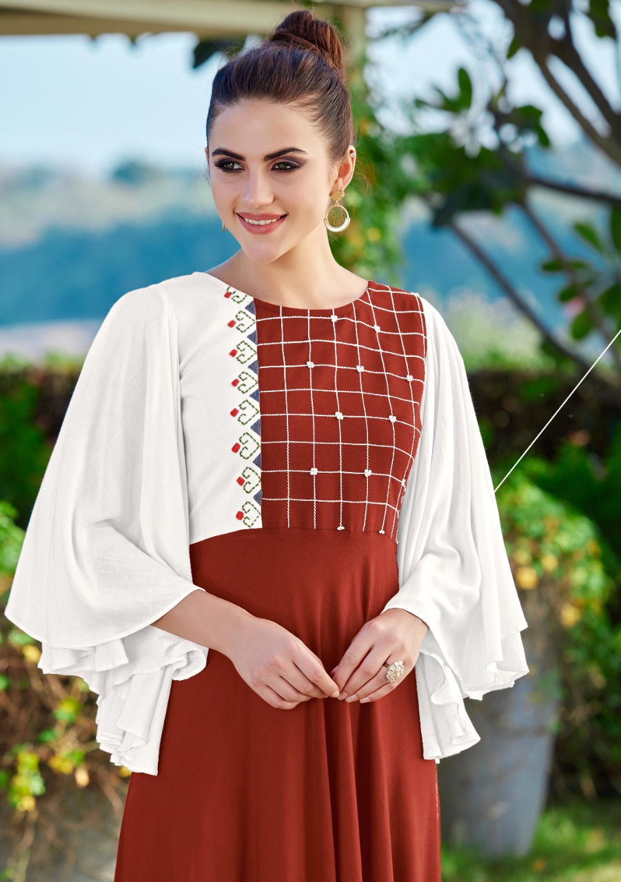 Koodee Present Hellaro Gown Types Kurtis Catalogue