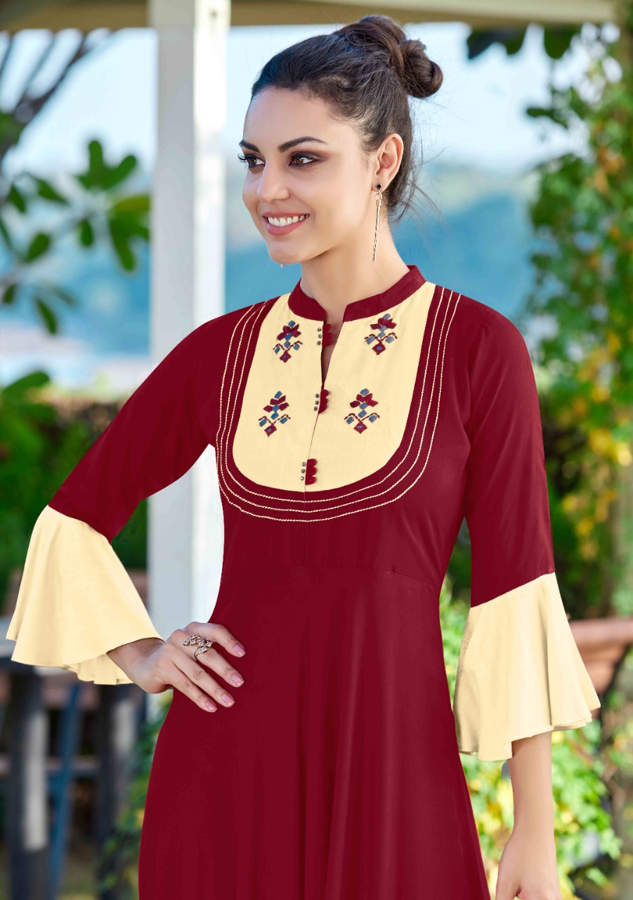 Koodee Present Hellaro Gown Types Kurtis Catalogue