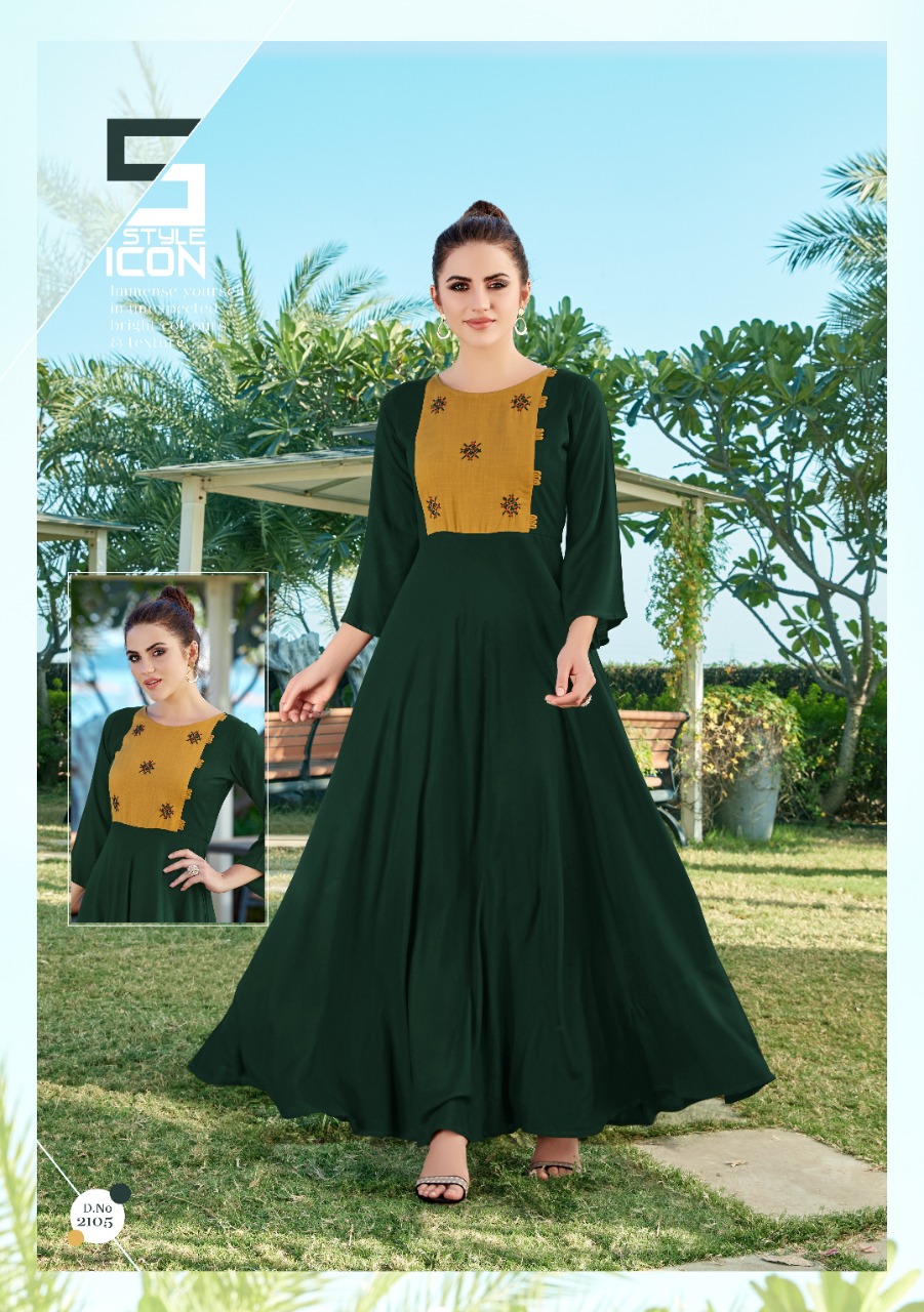Koodee Present Hellaro Gown Types Kurtis Catalogue