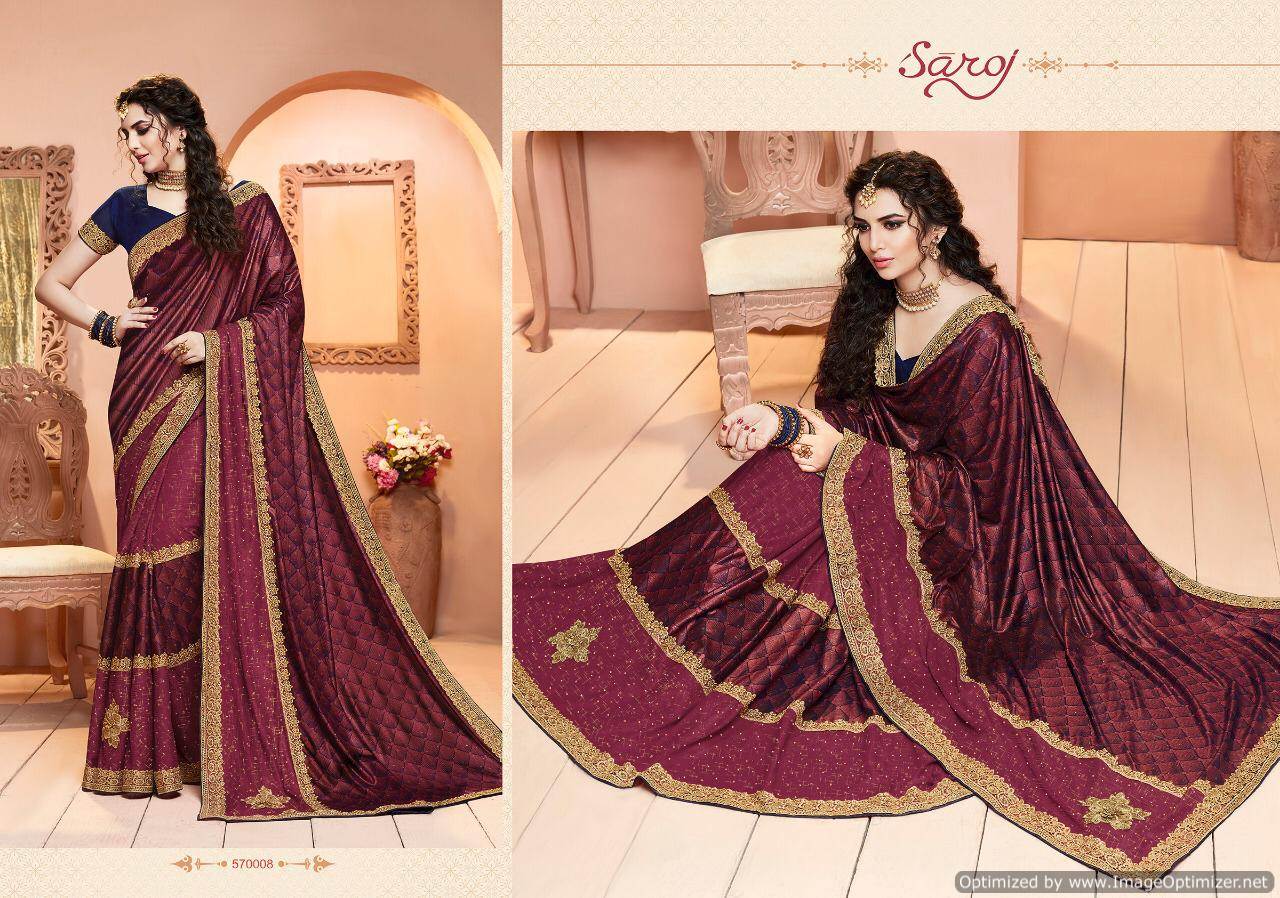 Saroj Present Hemlata Designer Lycra Saree Collection