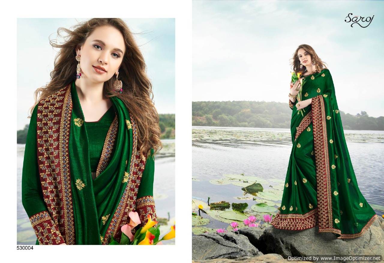 Saroj Present Rubina Festive Wear Saree Collection