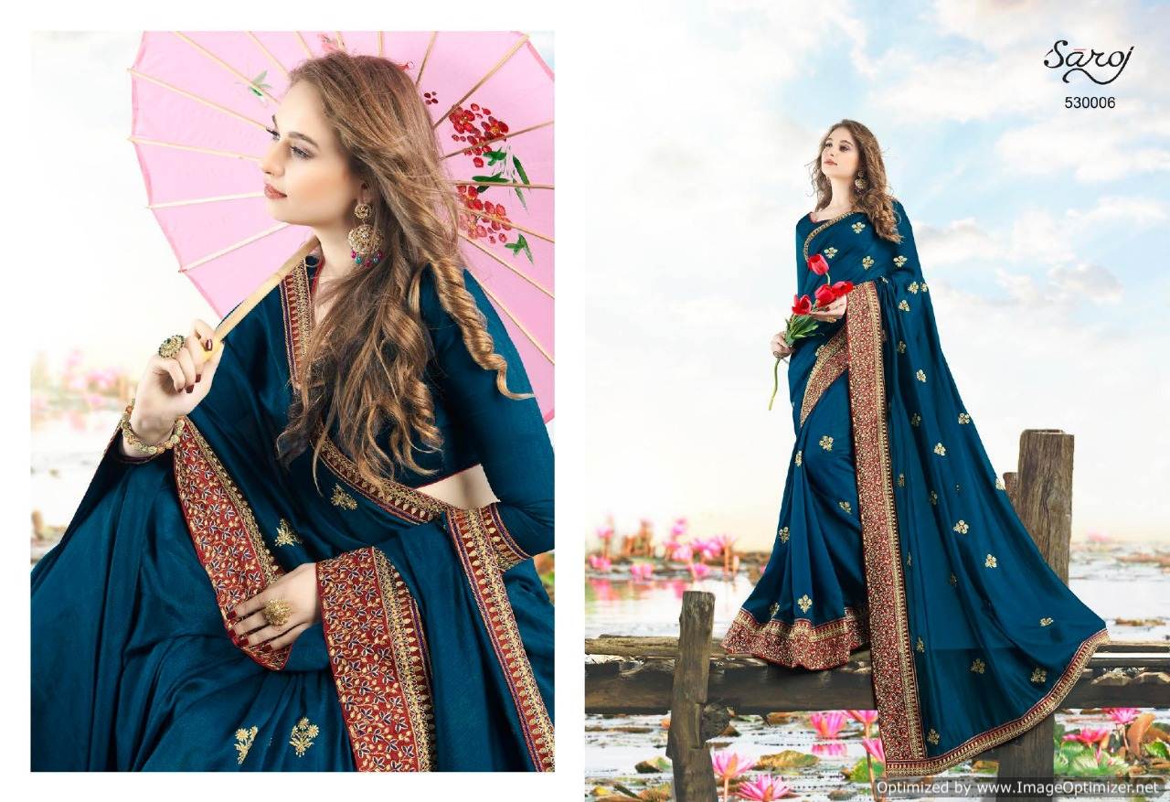 Saroj Present Rubina Festive Wear Saree Collection