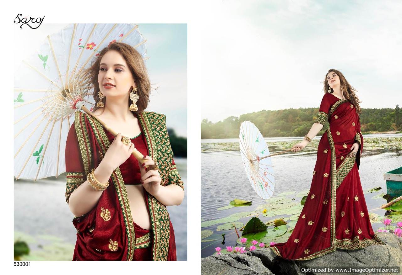 Saroj Present Rubina Festive Wear Saree Collection
