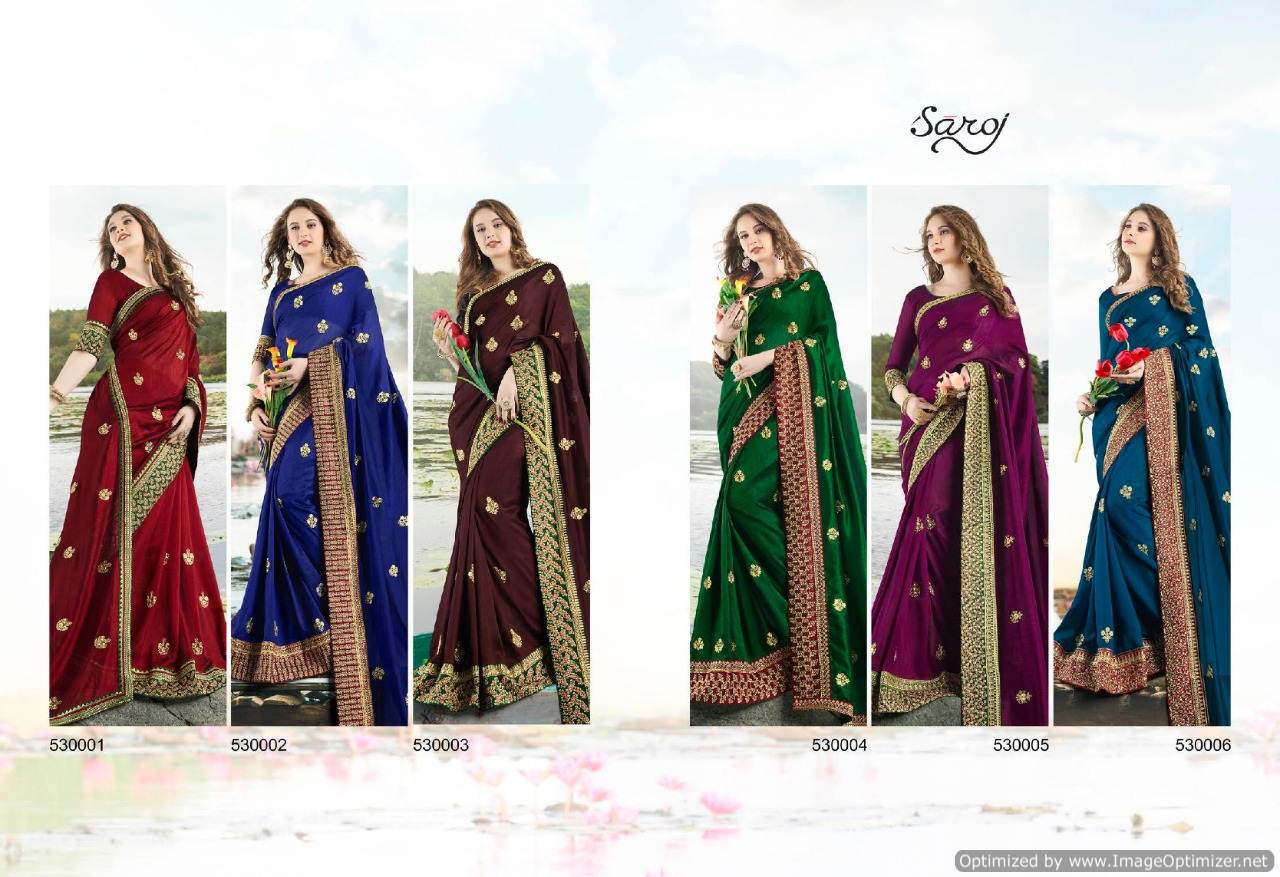 Saroj Present Rubina Festive Wear Saree Collection