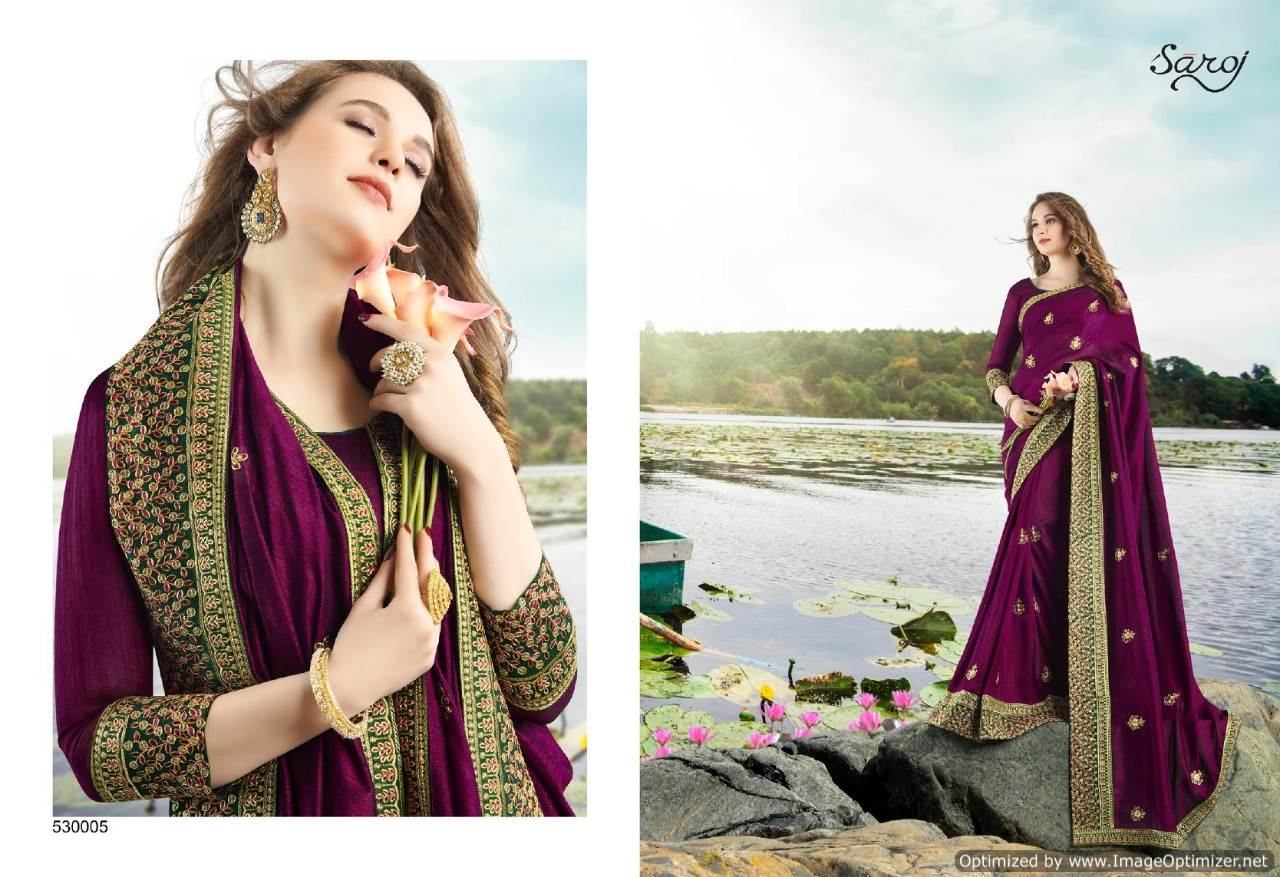 Saroj Present Rubina Festive Wear Saree Collection
