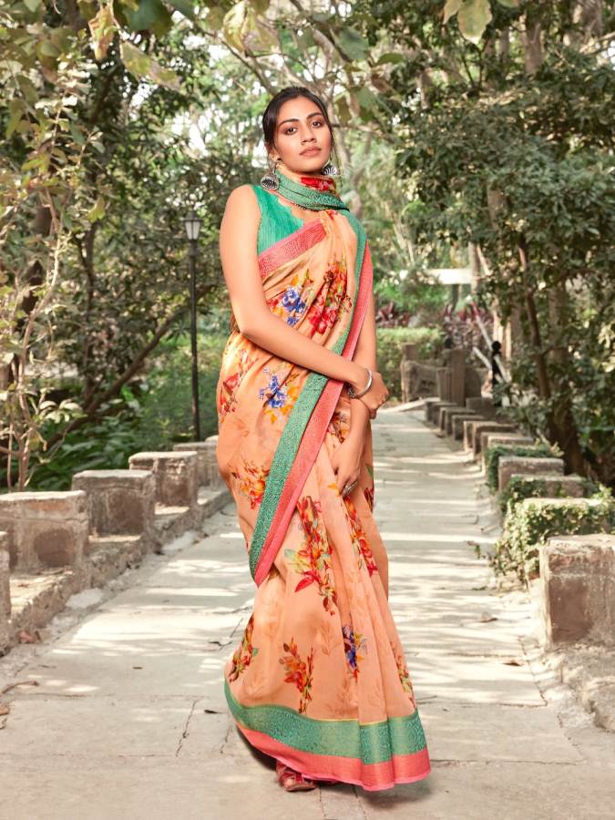 Shangrila Present Kadambari Linen Vol 4 Saree Collection