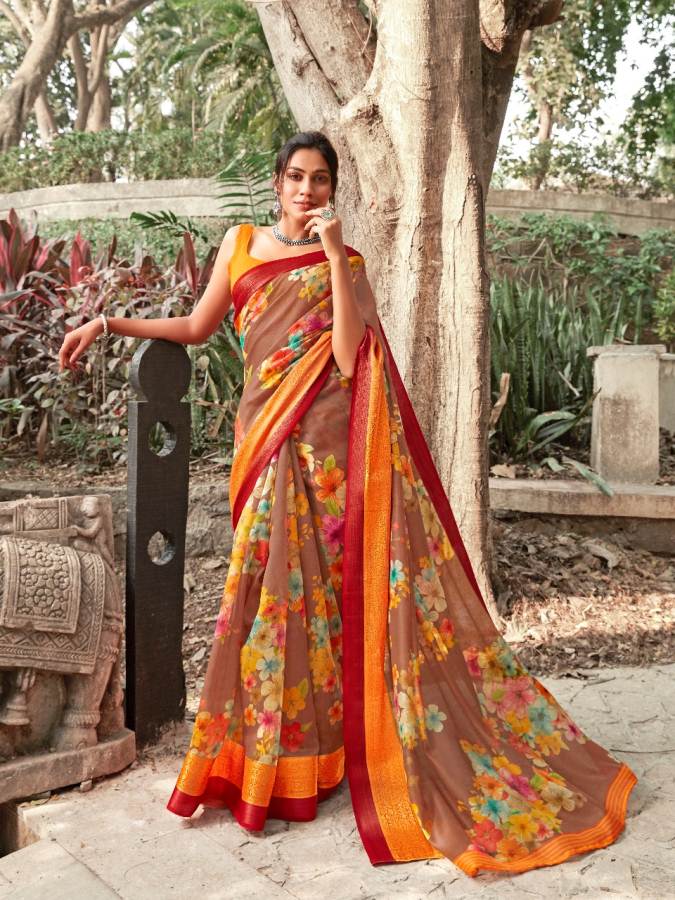 Shangrila Present Kadambari Linen Vol 4 Saree Collection