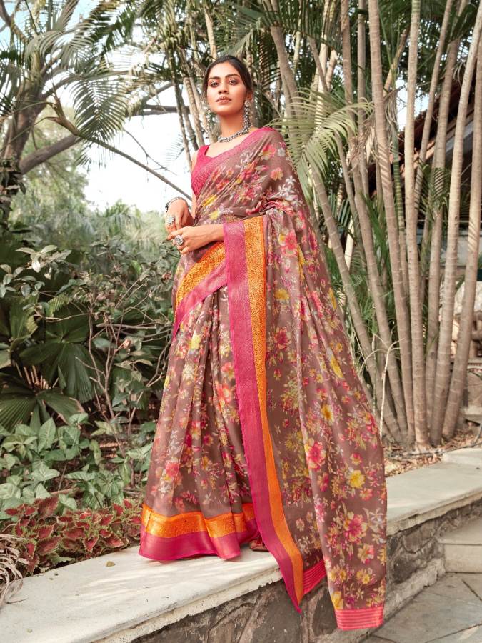 Shangrila Present Kadambari Linen Vol 4 Saree Collection