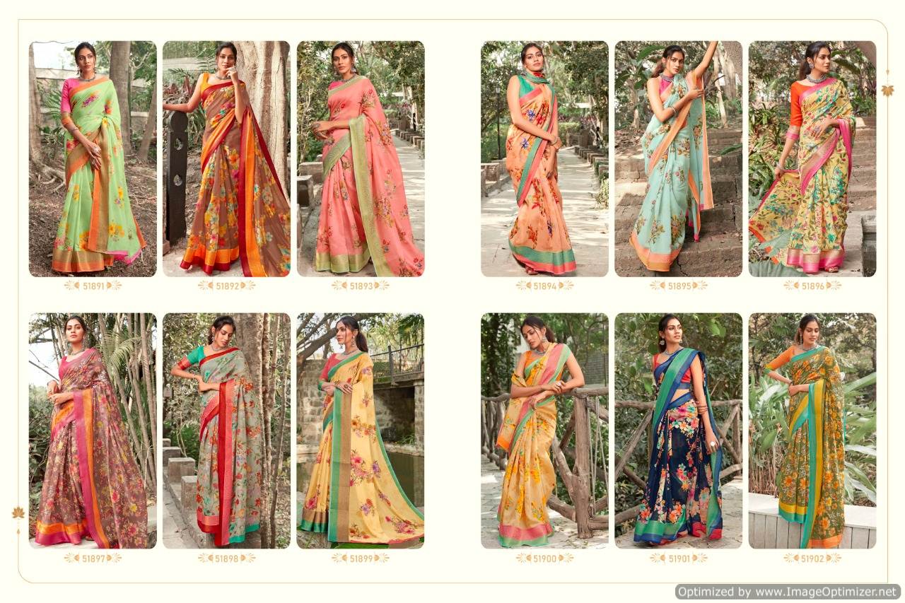 Shangrila Present Kadambari Linen Vol 4 Saree Collection