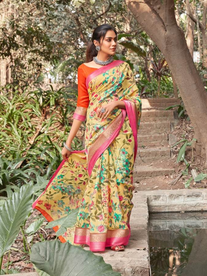 Shangrila Present Kadambari Linen Vol 4 Saree Collection
