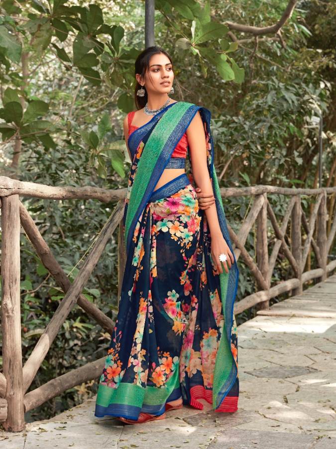 Shangrila Present Kadambari Linen Vol 4 Saree Collection