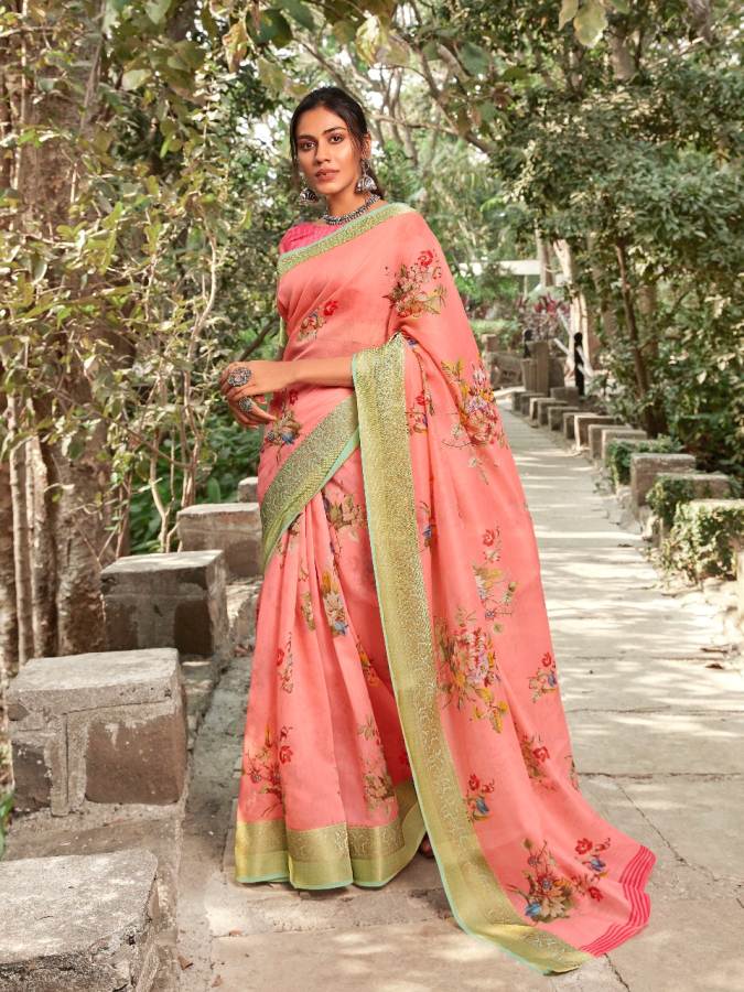 Shangrila Present Kadambari Linen Vol 4 Saree Collection