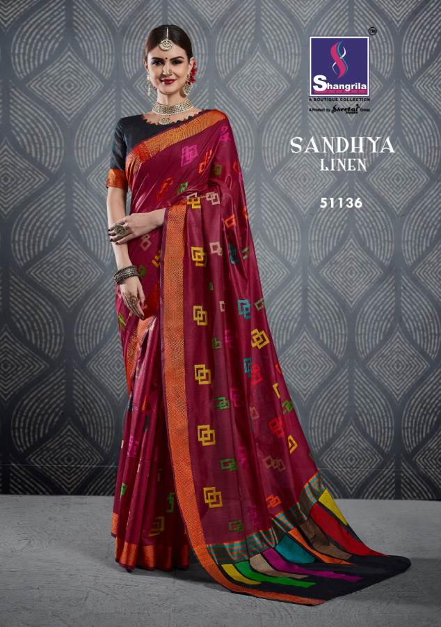 Shangrila Present Sandhya Sarees Catalogue