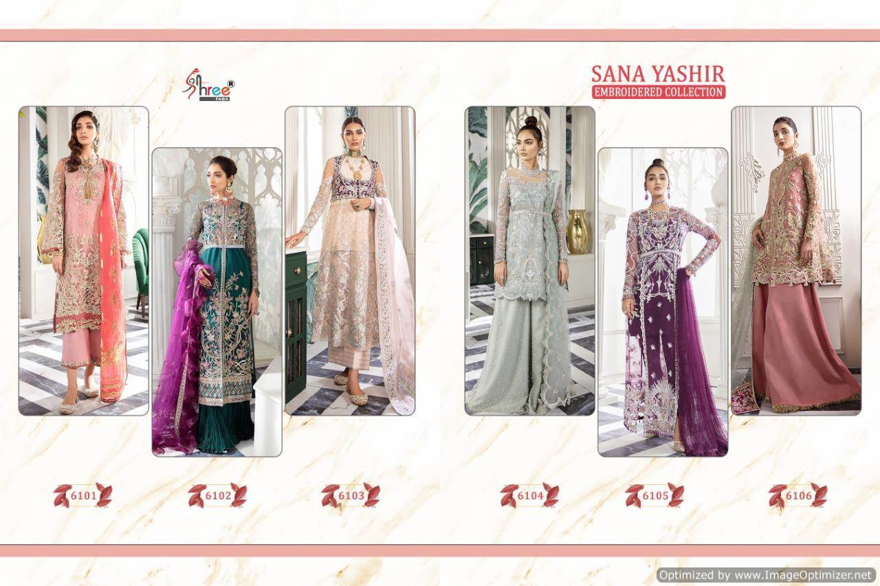 Shree Present Sana Yashir Pakistani Suits Collection.