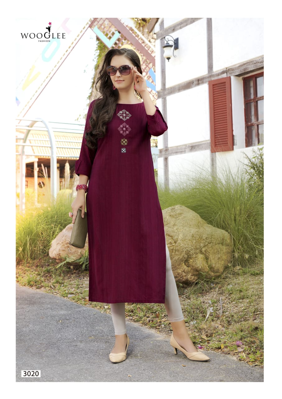 Wooglee Present Four Dhaga Kurtis Catalogue