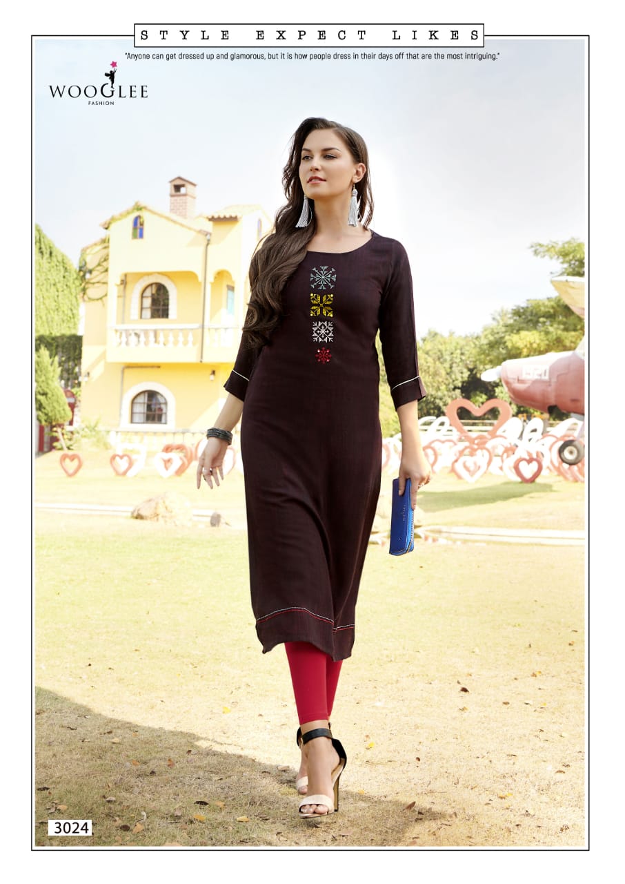 Wooglee Present Four Dhaga Kurtis Catalogue