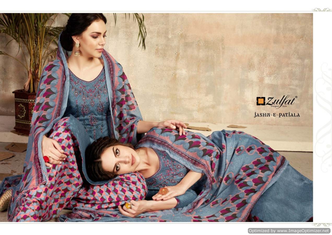 Zulfat Present Jashn E Patiala Printed Dress Material