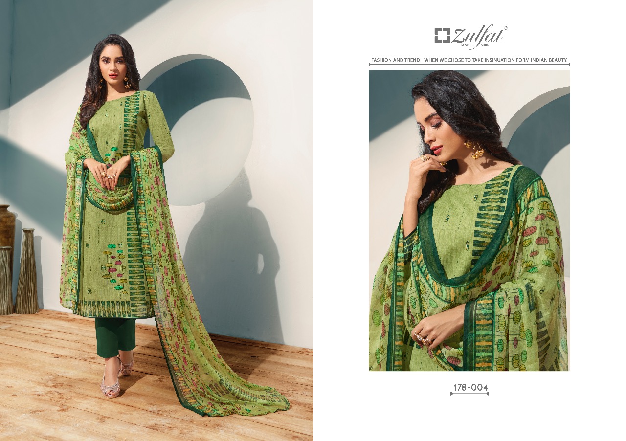Zulfat Present Summer Fiesta Dress Material Catalogue