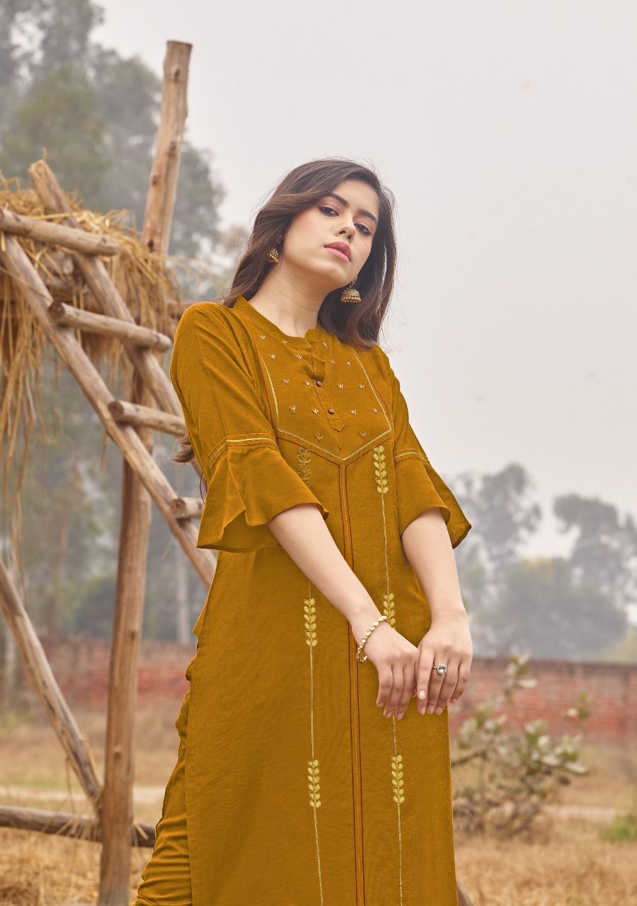 Fiesta  Present Mahal Kurtis With Pants Catalog