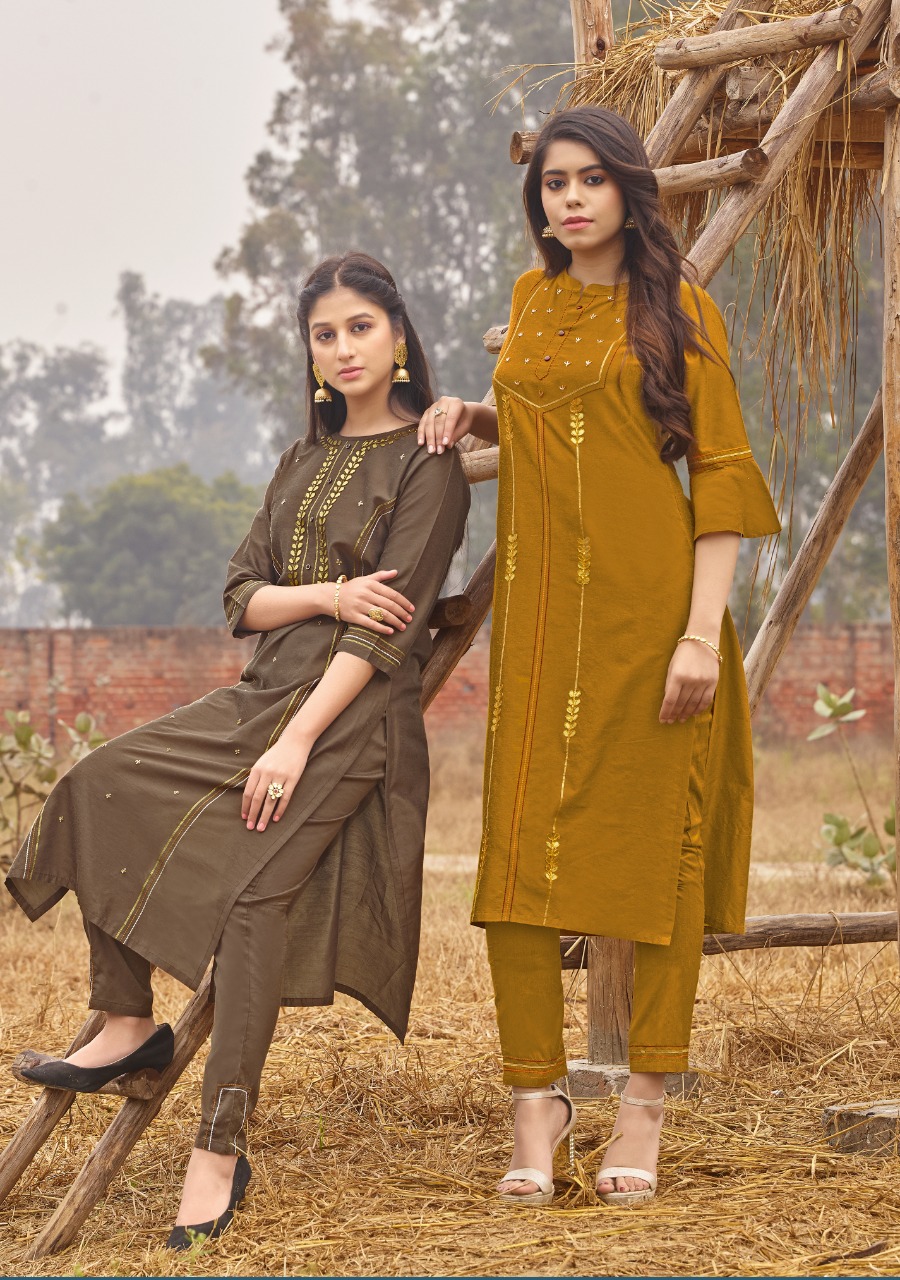 Fiesta  Present Mahal Kurtis With Pants Catalog