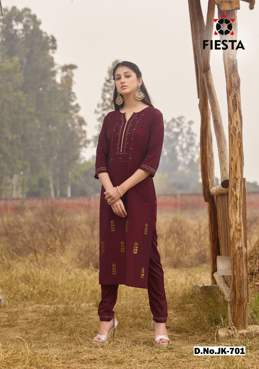Fiesta  Present Mahal Kurtis With Pants Catalog