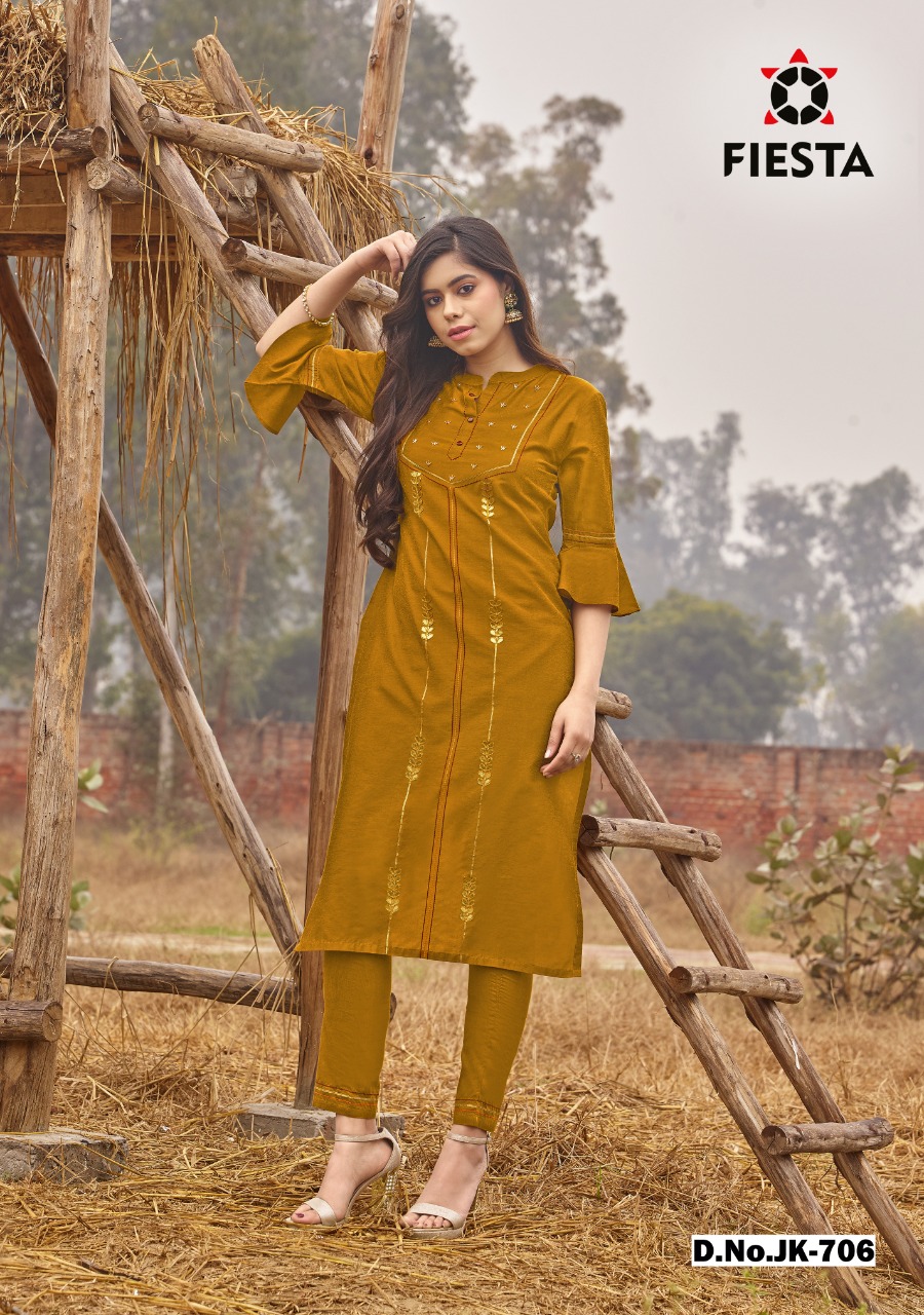 Fiesta  Present Mahal Kurtis With Pants Catalog