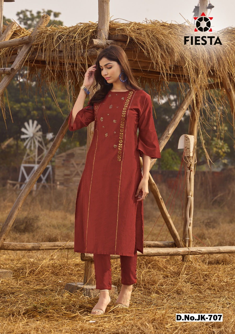 Fiesta  Present Mahal Kurtis With Pants Catalog