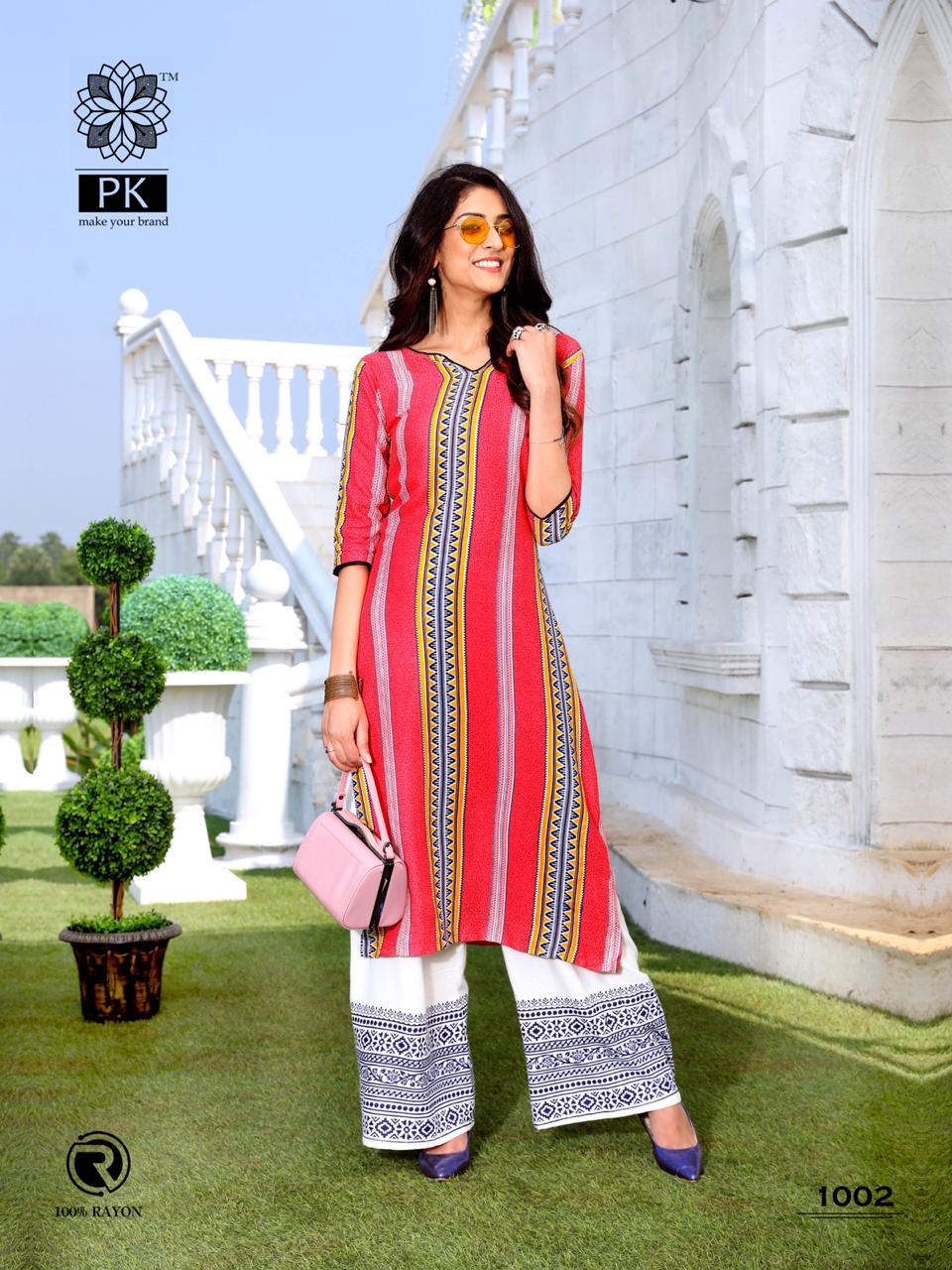 Pk Present Plazo City Vol 2 Designer Kurti Collection
