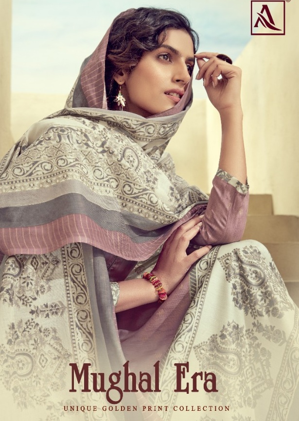 Alok Present  Mughalera  Digital Printed Dress Material