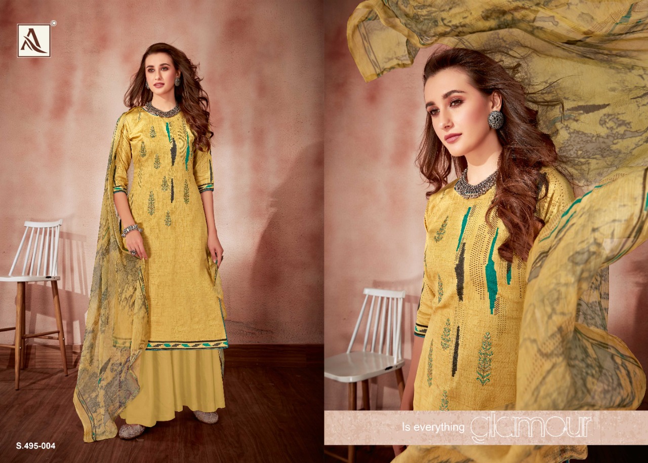 Alok Present  Areefa  Cotton Digital Printed Dress Material