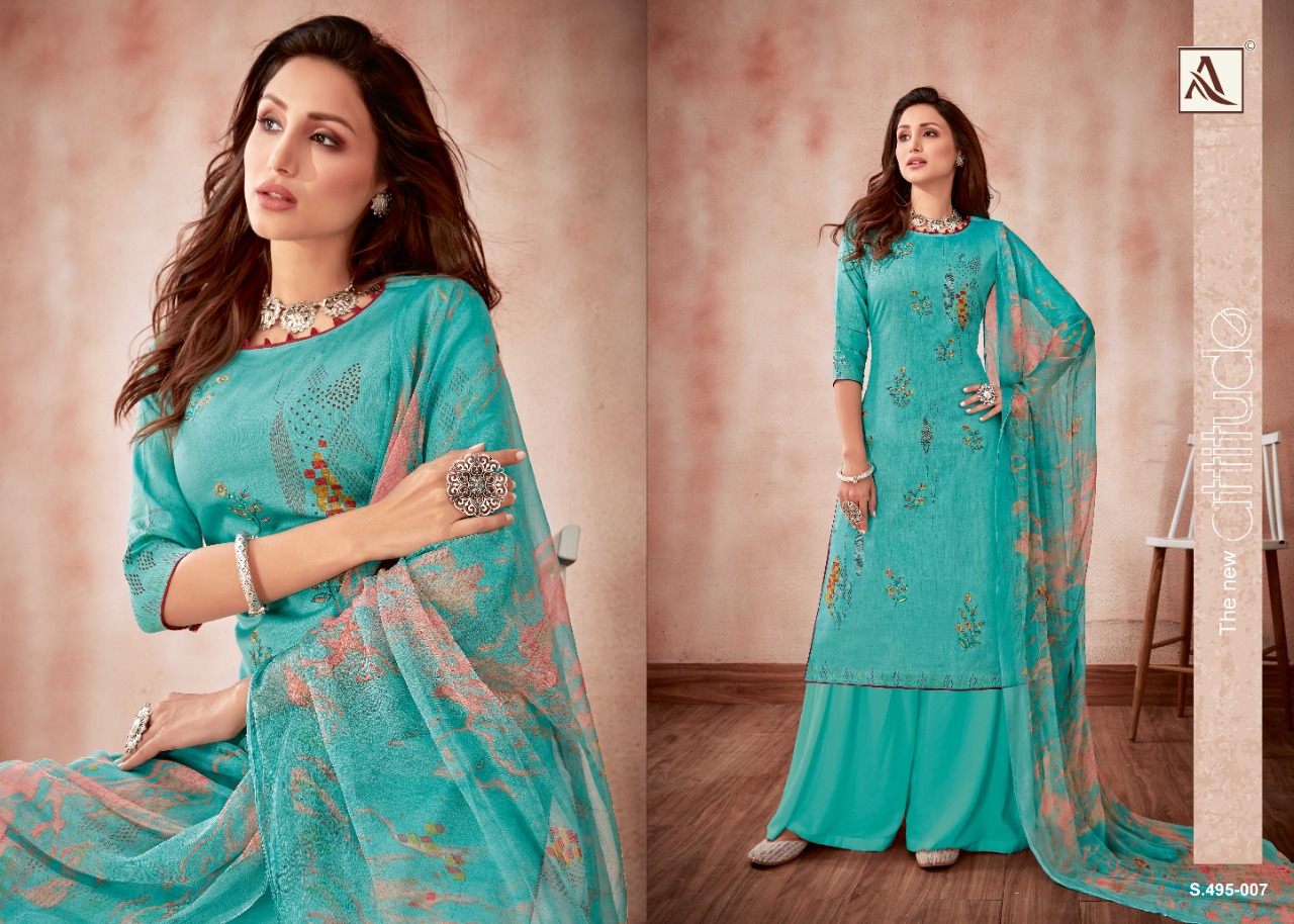 Alok Present  Areefa  Cotton Digital Printed Dress Material
